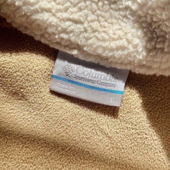 Columbia Cropped Quarter Zip Sherpa Fleece Jacket - Picture 4 of 5